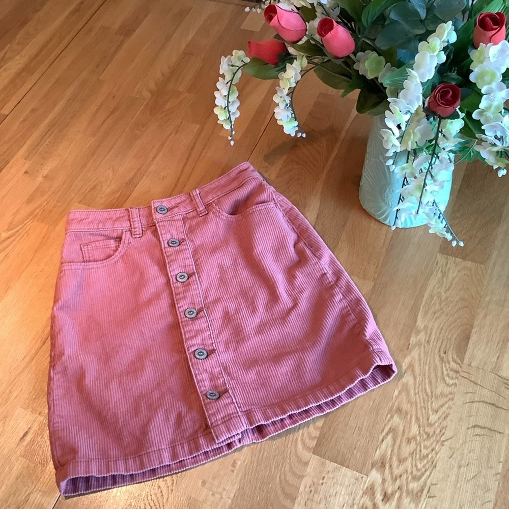HOLLISTER Ultra High Rise Fall Corduroy Skirt 0